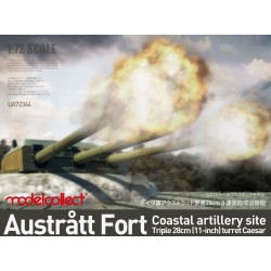 Austratt fort coastal artillery site triple 28cm turret Caesar 