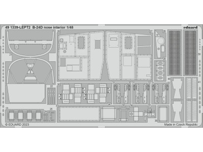 B-24D nose interior 1/48 REVELL 