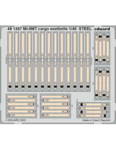 Mi-8MT cargo seatbelts STEEL 1/48 TRUMPETER 