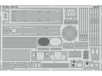 F-16D Block 30 1/48 KINETIC 