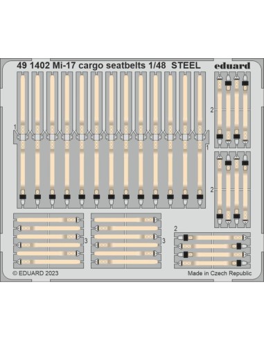 Mi-17 cargo seatbelts STEEL 1/48 