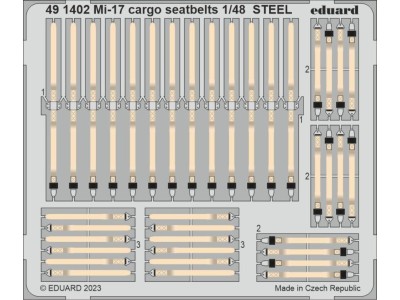 Mi-17 cargo seatbelts STEEL 1/48 