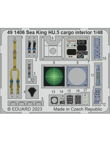Sea King HU.5 cargo interior 1/48 