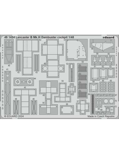 Lancaster B Mk.III Dambuster cockpit 1/48 HKM 
