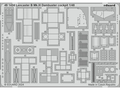 Lancaster B Mk.III Dambuster cockpit 1/48 HKM 