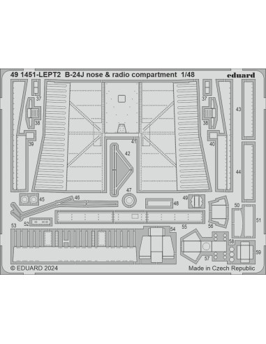 B-24J nose & radio compartment 