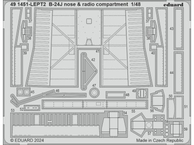 B-24J nose & radio compartment 