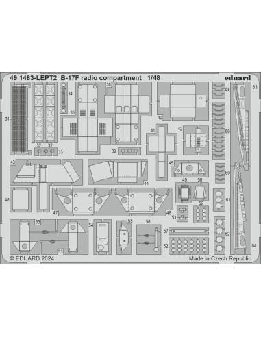B-17F radio compartment 1/48 