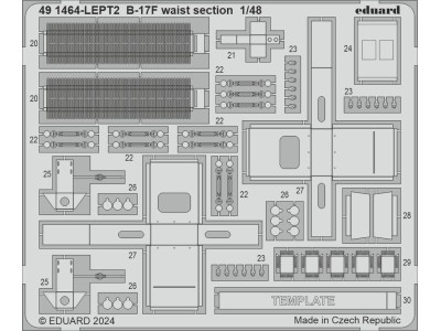 B-17F waist section 1/48 