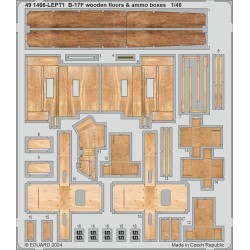 B-17F wooden floors & ammo boxes 1/48  2