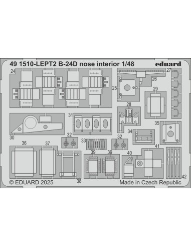B-24D nose interior  HOBBY BOSS 