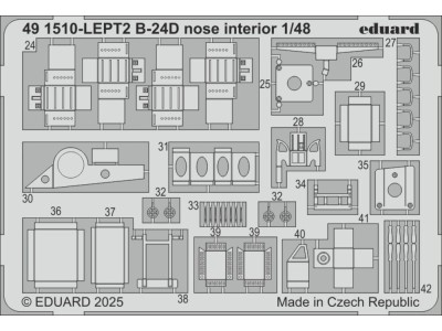 B-24D nose interior  HOBBY BOSS 