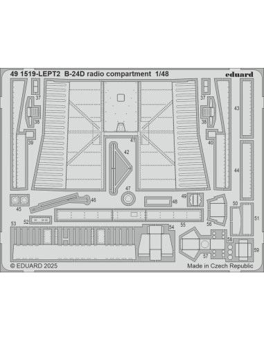 B-24D radio compartment  HOBBY BOSS 