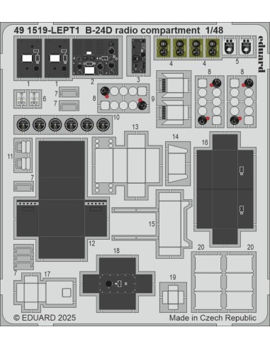 B-24D radio compartment  HOBBY BOSS 