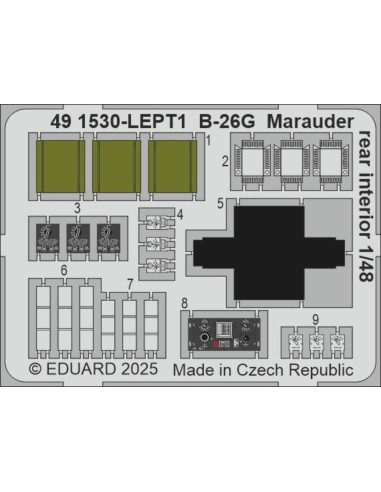 B-26G Marauder rear interior  ICM 
