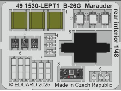B-26G Marauder rear interior  ICM 