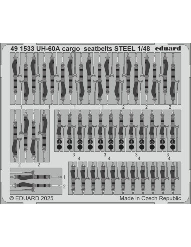UH-60A cargo seatbelts STEEL  ICM 