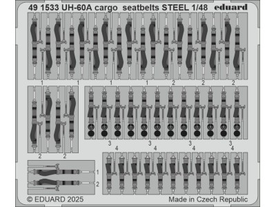 UH-60A cargo seatbelts STEEL  ICM 