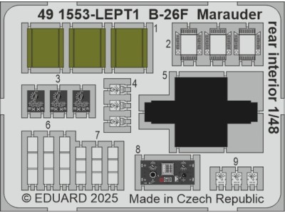 B-26F Marauder rear interior  ICM 