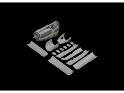 P-51B/C 75gal drop tank early PRINT 