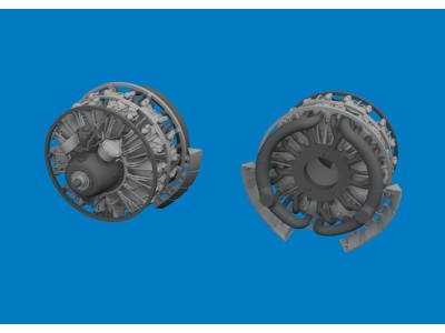 B-26B/C engines PRINT for ICM 