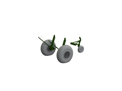 B-17F wheels oval tread 1/48 