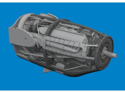 P-38F/G left engine PRINT 