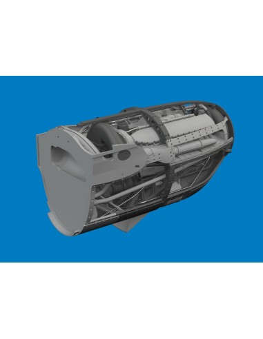 P-38F/G right engine PRINT  TAMIYA 