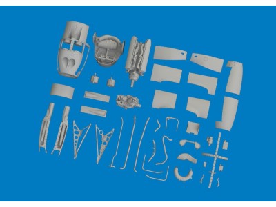 P-38F/G right engine PRINT  TAMIYA 