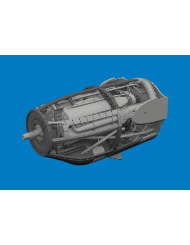 P-38F/G right engine PRINT  TAMIYA 