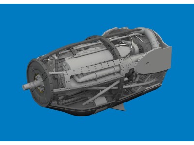 P-38F/G right engine PRINT  TAMIYA 