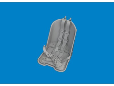 Fw 190A seat w/ integral belts PRINT  EDUARD 