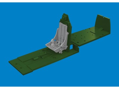 P-51B/C seat w/ integral belts Type 1 PRINT 