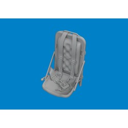P-51B/C seat w/ integral belts Type 3 PRINT  EDUARD  2