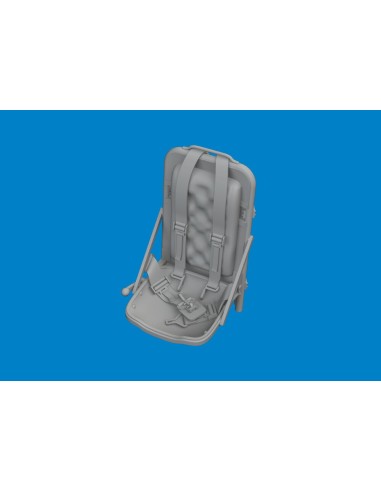 P-51B/C seat w/ integral belts Type 3 PRINT  EDUARD 