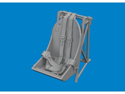 F4U-2 seat w/ integral belts PRINT 