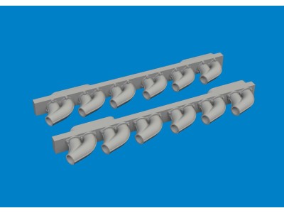 P-39 exhaust stacks rounded PRINT 