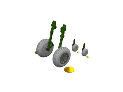 P-40E wheels block tread  EDUARD 