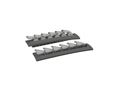 P-40 exhaust stacks fishtail PRINT  EDUARD 
