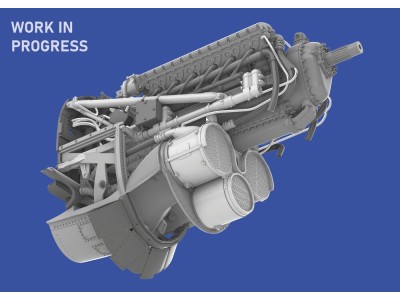P-40E engine PRINT  EDUARD 