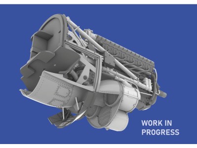 P-40E engine PRINT  EDUARD 