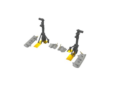 P-40E undercarriage legs PRINT  EDUARD 