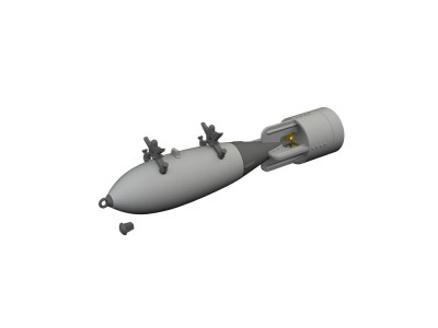 P-40 500lb GP British bomb PRINT  EDUARD 