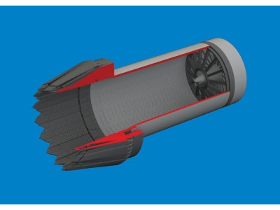 F-35C exhaust nozzle PRINT  TAMIYA 