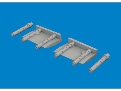 F4F-4 gun barrels PRINT  ACADEMY 