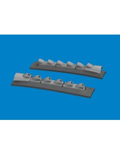 P-40 cold weather exhaust stacks rounded PRINT  EDUARD 