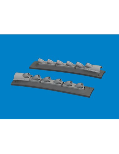 P-40 cold weather exhaust stacks rounded PRINT  EDUARD 