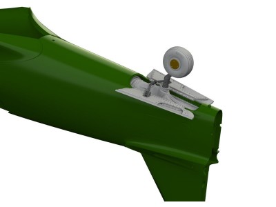 P-40E tail wheel bay PRINT  EDUARD 