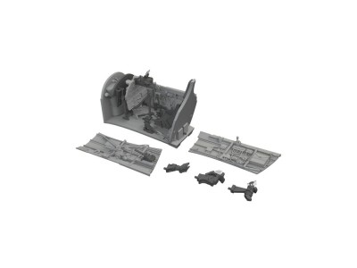 P-40E cockpit w/ late seat PRINT  EDUARD 