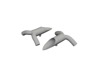 DB-7B Boston III exhausts PRINT  HKM 